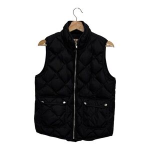 Woolrich Black Quilted Puffer Duck Down Filled Vest Jacket Womens Size Medium